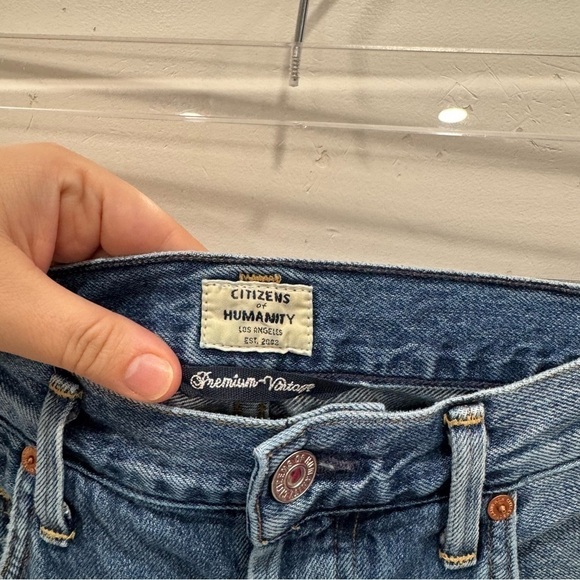 Citizens Of Humanity Premium Vintage Emerson Slim Boyfriend Jeans 26 Raw Hem - Picture 6 of 12